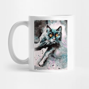 Black cat Mug